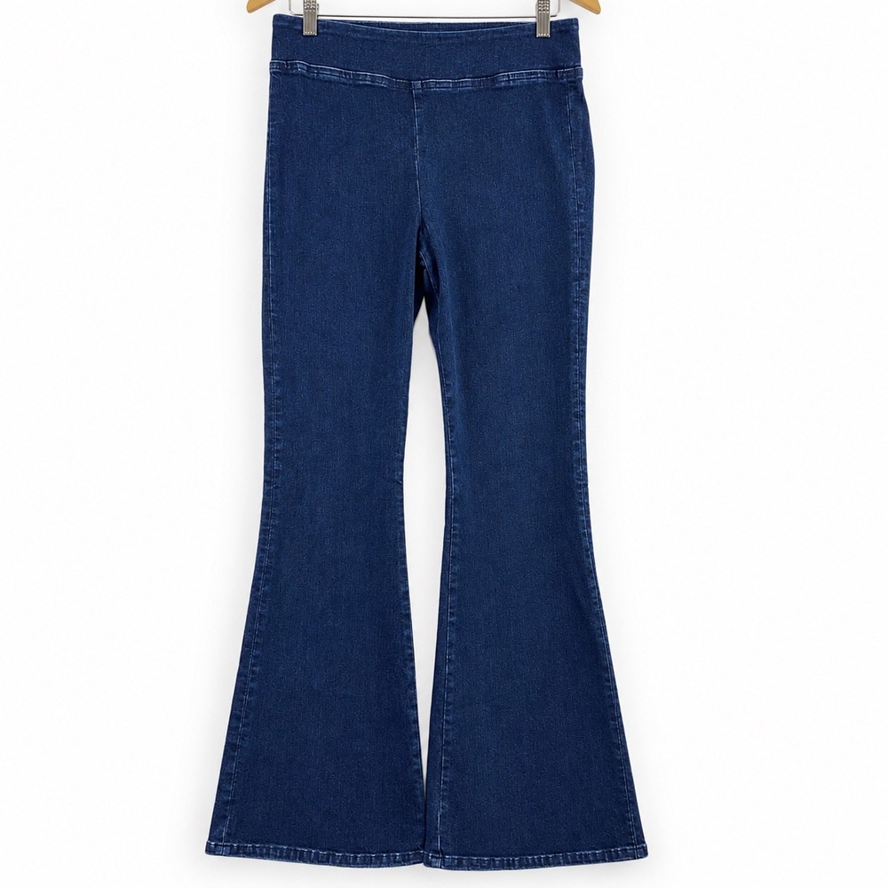FRAME The Jet Set Flare Pull On Jeans Indigo Blue Size 2